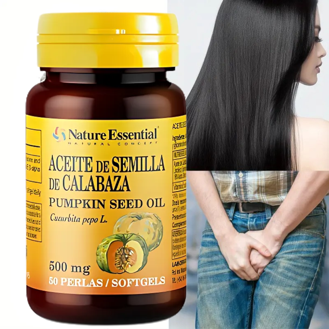 Aceite de Semilla de Calabaza 50 Cápsulas – Suplemento para la salud de la próstata y la circulación®