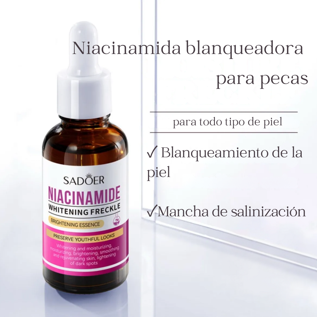 Serum Iluminador Blanqueador libre de parabenos e ideal para piel mixta a grasa de 30 ml – Sadoer (OFERTA 2x1)