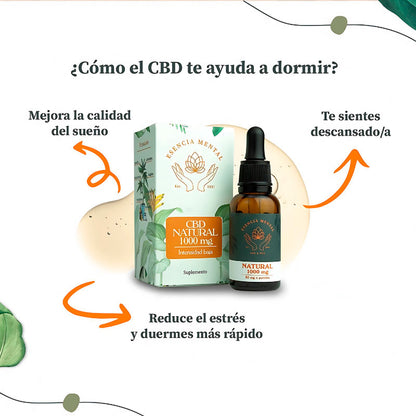 Gotas de CBD Natural para la Ansiedad y el Insomnio